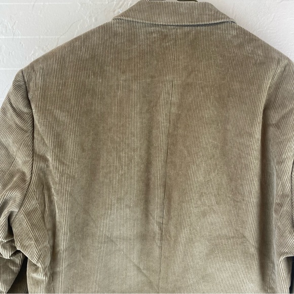 Chaps Brown Tan Corduroy Blazer Sport Coat Patch Elbow Size 40R - Picture 4 of 11